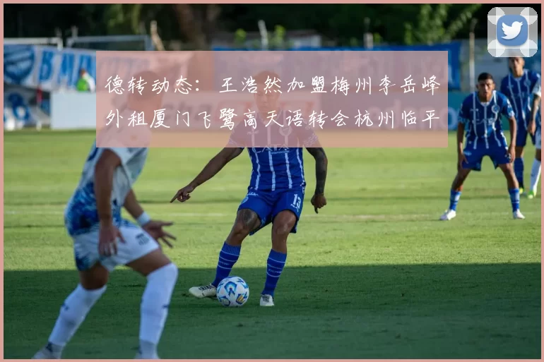 德转动态：王浩然加盟梅州李岳峰外租厦门飞鹭高天语转会杭州临平吴越